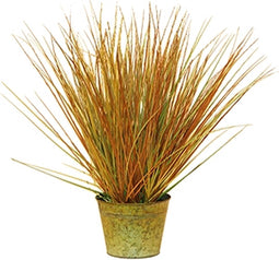 Siergras in pot 75 cm bruin-groen kunstplant