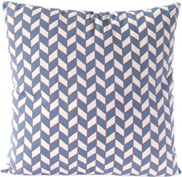 Sierkussen decoratie kussen Chess 45 x 45 cm blauw wit