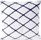 Sierkussen decoratie kussen Diamond 45 x 45 cm wit blauw