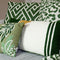 Sierkussen - Leopard Donkergroen Gebreid - Groen - 50 Cm X 50 Cm