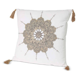 Sierkussen Mandala Wit 45 x 45cm