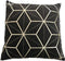 Sierkussen met print - 45x45 - Zwart/goud - Velvet