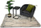 Sierkussen met tassels - 45x45 - Olijfgroen/goud - Velvet