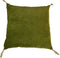 Sierkussen met tassels - 45x45 - Olijfgroen/goud - Velvet