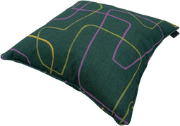 Sierkussen paspel ca.50x50cm Joah green