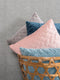 Sierkussen - Tess - Blauw En Turquoise - 45 Cm X 45 Cm