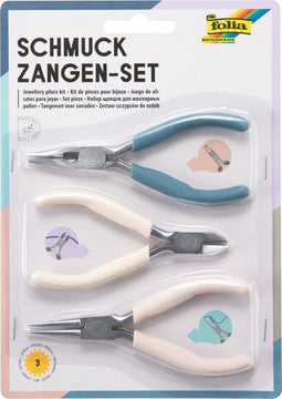 Sierraden tangen folia set a 3st | Blister a 3 stuk