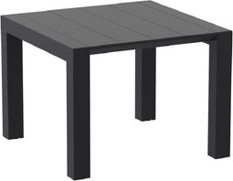 siesta vegas uitschuifbare tuintafel – 100 / 140 cm – zwart