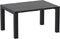 siesta vegas uitschuifbare tuintafel – 100 / 140 cm – zwart