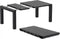 siesta vegas uitschuifbare tuintafel – 100 / 140 cm – zwart