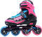 Move Fast verstelbare inlineskates - Maat 34-37 - Unisex - roze/zwart/blauw
