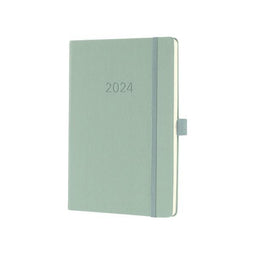 Sigel - Agenda 2024 sigel conceptum a5 7d/2p mintgroen | 3 stuks