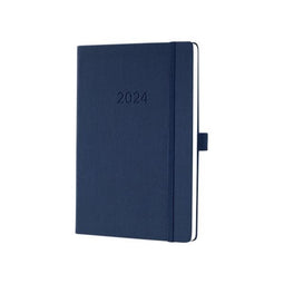 Sigel - Agenda 2024 sigel conceptum a5 7d/2p nachtblauw | 3 stuks