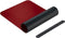 Sigel bureauonderlegger - 80 x 30 cm - zwart/rood - dubbelzijdig - SI-SA603