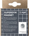Sigel glasbord magneten - 10x10x10mm - C5 sterk - zilver - 6 stuks - SI-BA192