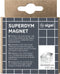 Sigel glasbord magneten - 20x10x20mm - C10 extra sterk - zilver - 2 stuks - SI-BA704
