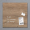 Sigel glasmagneetbord - Artverum - 48x48cm - Natural Wood - SI-GL254