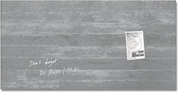 Sigel glasmagneetbord - Artverum - 91x46cm - antraciet betonlook - SI-GL148