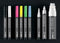 Sigel krijtstift - beitelpunt - 1-5 mm - wit - SI-BA181