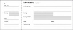 Sigel kwitantieboekje - Expres - 84x205mm - 100 vel - SI-40030