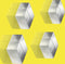 Sigel magneten - 20x10x20mm - C10 extra sterk - zilver - 4 stuks - SI-BA705