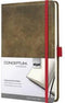 Sigel - Notitieboek - 135x203mm - Conceptum Vintage - brown - hardcover - 194 pagina's -lijn - 80 grams papier - SI-CO603