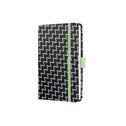 Sigel - notitieboek - A6 - Jolie Beauty - hardcover - 174 pagina's - lijn - 80 grams papier - Black Monochrome - SI-JN318