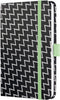 Sigel - notitieboek - A6 - Jolie Beauty - hardcover - 174 pagina's - lijn - 80 grams papier - Black Monochrome - SI-JN318