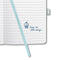 Sigel notitieboek - Jolie Beauty - A5 - lichtblauw - hardcover - 174 pagina's - 80 grams - lijn - SI-JN309
