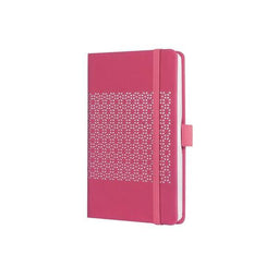 Sigel - notitieboek - Jolie Impress - A6 - hardcover - 174 pagina's - lijn - 80 grams papier - Peacock Pink - SI-JN206