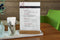 Sigel - tafelstandaard - A6 - eiken voet - glashelder acryl 1.5mm - SI-TA252
