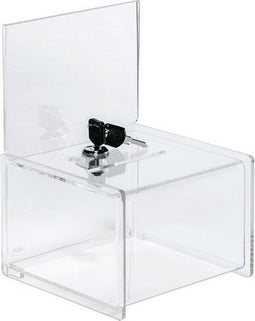 Sigel visitekaartbak - transparant - inclusief slot - 15x22x15mm cm - insteek voor A6 kaart - SI-VA151