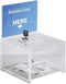 Sigel visitekaartbak - transparant - inclusief slot - 15x22x15mm cm - insteek voor A6 kaart - SI-VA151