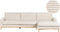 SIGGARD - Hoekbank - Lichtbeige - Linkszijdig - Corduroy