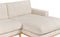 SIGGARD - Hoekbank - Lichtbeige - Linkszijdig - Corduroy
