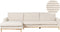 SIGGARD - Hoekbank - Lichtbeige - Rechtszijdig - Corduroy