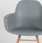 Zuiver Albert Kuip Eetkamerstoelen met armleuning Lichtgrijs - Set van 2