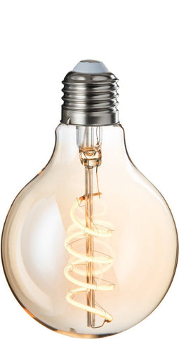 J-Line ledlamp G80 Spiral - glas - amber