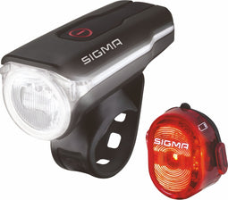 Sigma Aura 60 USB + Nugget II Fiets Verlichtingsset - 60 Lux