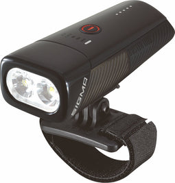 Sigma BUSTER 1100 HL USB LED Fiets Koplamp - 1100 Lumen - Met helmhouder - Li-ion accu - Oplaadbaar