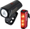 Sigma BUSTER 400 USB LED Fiets Verlichtingset 400 Lumen + Blaze Flash USB achter met remlicht functie - Li-ion accu - Oplaadbaar