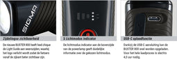 Sigma Buster 800 USB LED Fiets Koplamp - 800 Lumen - Li-ion - Oplaadbaar
