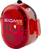 Sigma Nugget II USB Fiets Achterlicht - Li-ion accu - Oplaadbaar