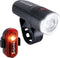 Sigma Sport AURA 30 Fietsverlichting Set - Led Koplamp 30 Lux - CURVE Achterlicht - inclusief batterijen