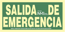 Signal a13406 Emergency Exit 15 x 30 cm Class A PVC 1 mm evacuation High Quality Homologated