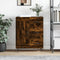 vidaXL - Dressoir - 69,5x34x90 - cm - bewerkt - hout - gerookt - eikenkleurig