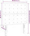 vidaXL - Hoofdborden - 2 - st - 80x5x78/88 - cm - fluweel - donkergrijs