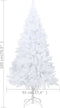 vidaXL - Kunstkerstboom - met - verlichting - en - kerstballen - 180 - cm - PVC - wit