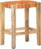 vidaXL - Barkrukken - 2 - st - 60 - cm - echt - leer - bruin