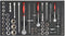 vidaXL - Gereedschapswagen - met - 1125 - gereedschappen - staal - rood